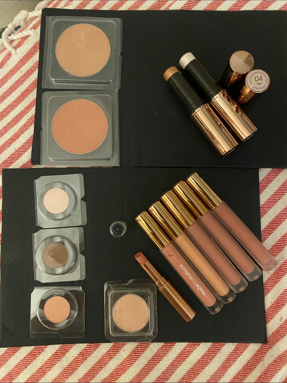 Nude by Nature Liquid Lipstick & Neutral Stick Set in Beige, Mauve, Tan
